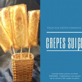 Gastronomia em domicilio Crepes no palito