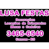 Lusa Festas-Locação Mesas e cadeiras - brinquedos