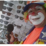 palhaço locutor inauguração e reinaugurações