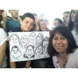 O mais veloz dos caricaturistas em eventos