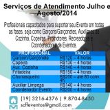 SCFF Cerimonial & Eventos - Serviço de Garçom