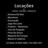 Aluguel Som Luz em Salão Chácara Festa Uberlândia
