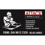 Attack Som,Luz e imagem
