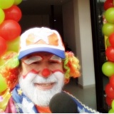 palhaço Animador locutor de lojas