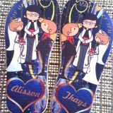 chinelos personalizados para casamento, aniversari