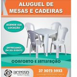 Aluguel de Mesa e Cadeira em Vila Velha