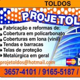 Tendas, Toldos, Barracas, Cobertura em Policarbona