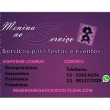 Meninas ao serviço- Serviço em Festas e Eventos.