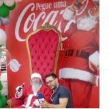 papai Noel para ação promocional do natal
