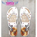 Santa Lembrancinha Chinelos Personalizados para Fo