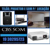 Locação de telão e projetor Campinas preço