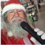 papai Noel divulgar sua lojas nas redes social