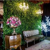 Decoração com muro inglês( parede de ficos)