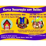 Curso Decoração com Balões vendáveis 26 e 27/08