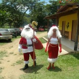 Fantasia de papai noel para sua festa de natal.