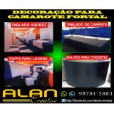 Decoração para camarote fortal com malhas