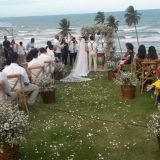 Casamento na praia,decoração,buffet,barmen,banda,b