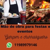 Mão de obra para festas e eventos