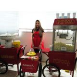 Eventos com pipoca, suco,algodão doce, promotores