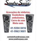 Gravação de propaganda vinhetas