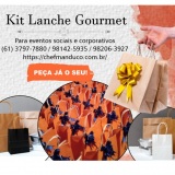 Kit lanche para eventos sociais e corporativos