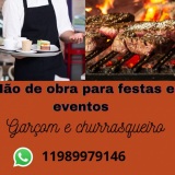 Mão de obra para festas e eventos