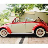 Fusca Conversível 75 vermelho