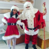 Papai Noel e cenário