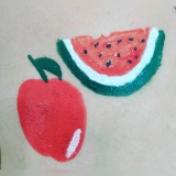 Tia Rô pintura facial