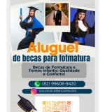 Aluguel de Becas e Togas Jurídicas em Alagoas