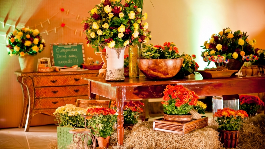 Dicas para decora&ccedil;&atilde;o de festas com flores