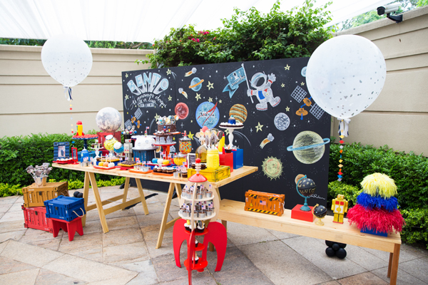 Temas de eventos incríveis: Festa no espaço