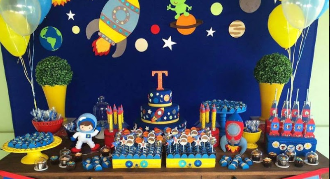 Temas de eventos incríveis: Festa no espaço