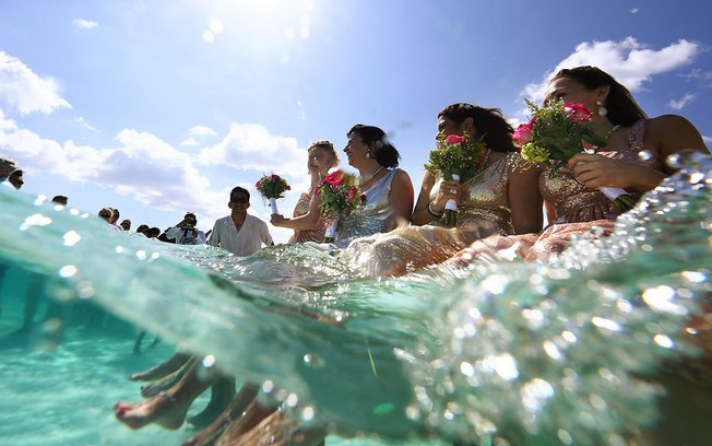 Ideias para eventos: casamento na &aacute;gua