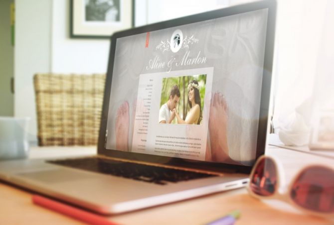 O blog para noivos permite que o casal compartilhar a hist&oacute;ria e os preparativos