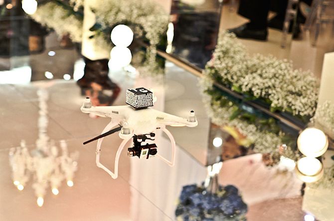 O drone &eacute; uma op&ccedil;&atilde;o para casamentos modernos