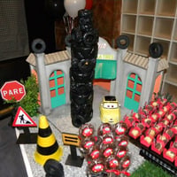 Festa Carros - detalhes da mesa