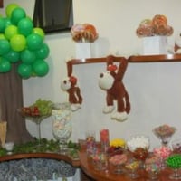 Mesa de guloseimas Macacos