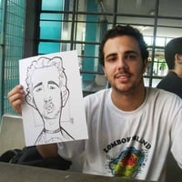 Caricaturas ao vivo em papel para festas eventos, casamentos, e aniversários.