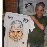 Caricaturas ao vivo em camisetas para festas eventos, casamentos, e aniversários.