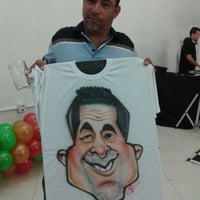 Caricaturas ao vivo em camisetas para festas eventos, casamentos, e aniversários.