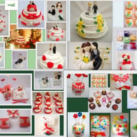 bolos e brindes de casamento