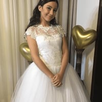 Temos também vestidos de dama e primeira comunhão