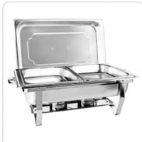Rechaud com uma e duas cubas (imagem), para conservar alimentos quentes.
Contato: 61 991419036 (Tel