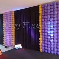 DECORAÇÃO COM TECIDO PLISSADO
