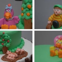Personagens Cocoricó (todos feitos em açúcar)