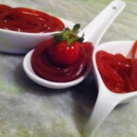 Drinks moleculares,espaguete de caipivodka de morango