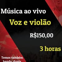 Voz e violão ao vivo