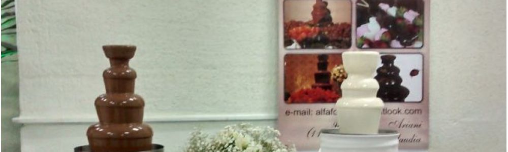 Cascata de Chocolate para Festas e Eventos em Geral.