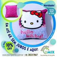 Almofada 35x35cm, sublimação total.